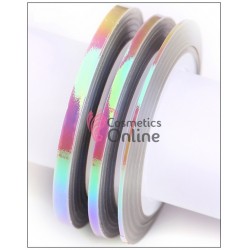 Banda decor pentru unghii  Gri Cenusiu Mermaid de 2mm